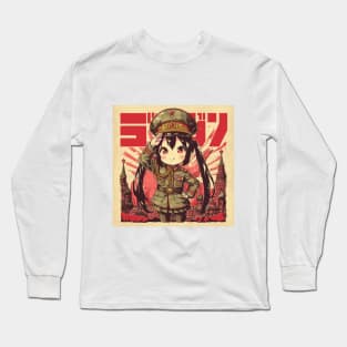 chibi azusa soldier Long Sleeve T-Shirt